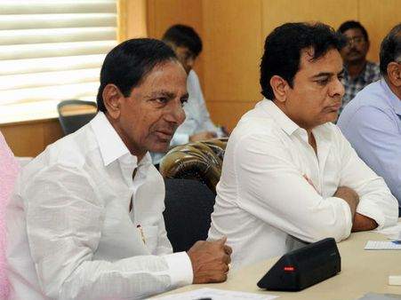 కేసీఆర్ మాటలపై కేటీఆర్ కు గురి లేదా..! 100 సీట్లు రావా?