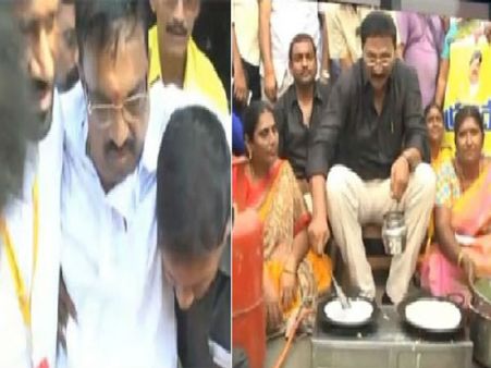 రాజమండ్రి:టీడీపీ పాదయాత్రలో అపశృతి...సొమ్మసిల్లి పడిపోయిన ఎమ్మెల్సీ అదిరెడ్డి అప్పారావు