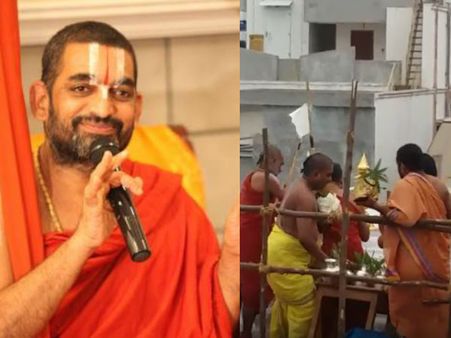 చినజీయర్ స్వామి సేఫ్.. అష్టలక్ష్మి ఆలయంలో తప్పిన ప్రమాదం