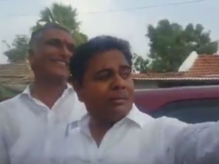 బామ్మర్ది విషెస్.. బావ కళ్లల్లో ఆనందం.. లక్ష మెజార్టీ ఖాయమన్న కేటీఆర్