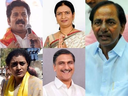 తెలంగాణ టీఆర్ఎస్‌దే: హరీష్,కేటీఆర్‌లకు రికార్డ్ మెజార్టీ, రేవంత్ రెడ్డి, సుహాసిని సహా నేతల ఓటమి