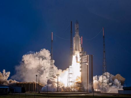 నింగిలోకి దూసుకెళ్లిన జీశాట్ - 31 ఉపగ్రహం.. కమ్యూనికేషన్ సేవలు మరింత మెరుగు