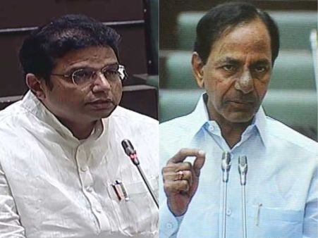 మున్సిపాలిటీకి డిమాండ్ నోటీసు ఏంటీ ? బరాబర్ ఇస్తాం .. సభలో కేసీఆర్, శ్రీధర్ బాబు మధ్య హాట్ డిస్కషన్