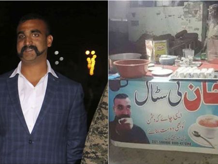 ఇది మిత్రులుగా మార్చే చాయ్!: పాకిస్తాన్‌లో టీ దుకాణం ముందు అభినందన్ ఫోటోతో బ్యానర్