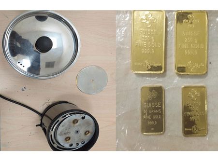 కుక్కర్ లో, డ్రిల్లింగ్ మెషిన్ లో బంగారం .. కాదేది స్మగ్లింగ్ కు అనర్హం