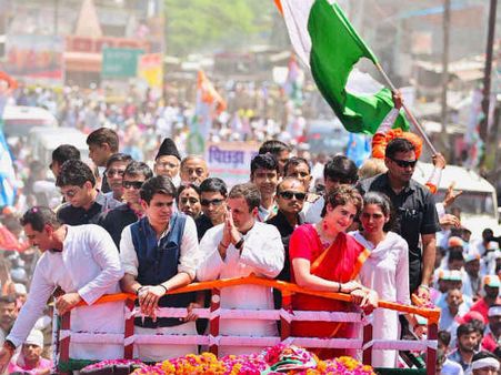 తల్లి,చెల్లి వెంటరాగ ఆమేథిలో రాహుల్ గాంధి నామినేషన్