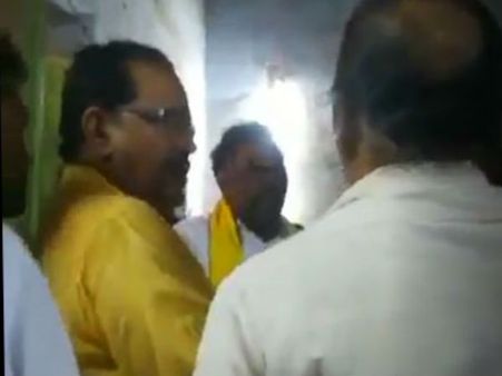 పోలింగ్ సిబ్బందికి టీడీపీ ఎమ్మెల్యే అభ్యర్థి అనగాని బెదిరింపులు