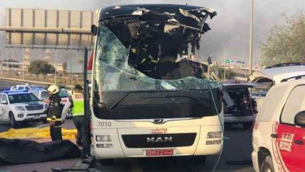 రంజాన్ సెల‌వుల విషాదం: దుబాయ్‌లో రోడ్డు ప్ర‌మాదం: 8 మంది భార‌తీయులు దుర్మ‌ర‌ణం