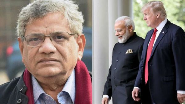 ఇండియా గౌరవాన్ని దెబ్బతీశాడు : ట్రంప్‌తో సమావేశం కావొద్దు .. మోడీకి సీతారం ఏచూరి డిమాండ్