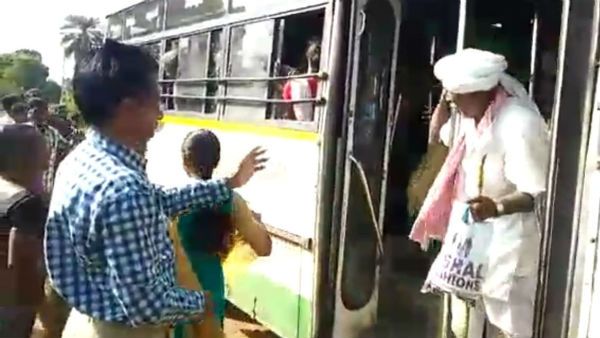 పడింది పంచ్.. ఆర్టీసీ బస్సు సీజ్.. లెక్క తప్పిందిగా? (వీడియో)