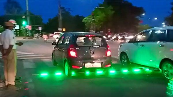 హైదరాబాద్ ట్రాఫిక్ సిగ్నలింగ్ వ్యవస్థలో మరో ముందడుగు.. స్టాప్ లైన్ కూడా సిగ్నలే.. (వీడియో)