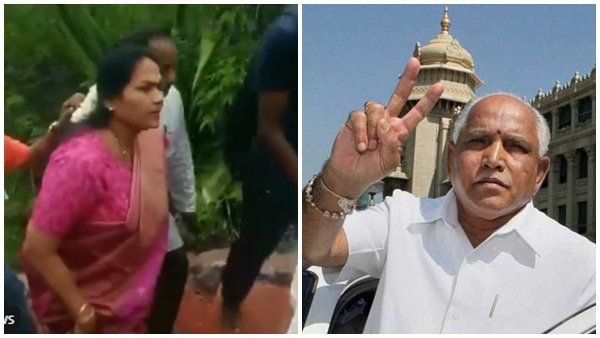 వీడియో: య‌డ్డీ ముఖ్య‌మంత్రి కావాలంటూ..వెయ్యిన్నొక్క మెట్లెక్కిన మ‌హిళా ఎంపీ!