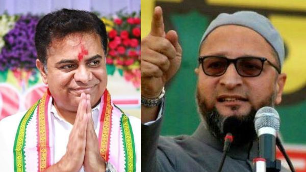 కేటీఆర్‌ మళ్లీ మంత్రి కావాలని ఎదురుచూస్తున్నాను... అసదుద్దిన్ ఓవైసీ