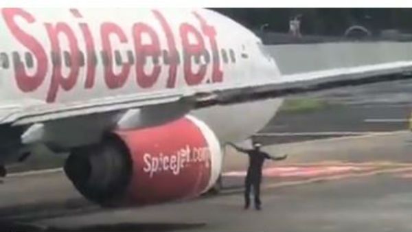 వామ్మో, ఎలా వచ్చాడు.. విమానం ఎగిరే సమయంలో.. రన్ వే పైకి..!