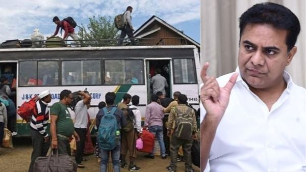 తెలుగు విద్యార్థులకు తాకిన కశ్మీర్ సెగ.. ! అందర్నీ సేఫ్‌గా తీసుకొస్తామని హామీ ఇచ్చిన కేటీఆర్