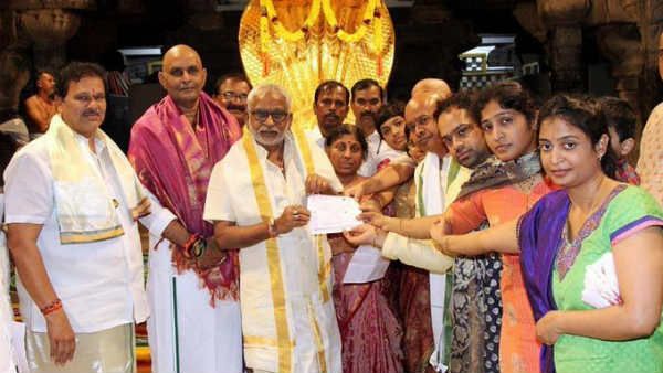 టీటీడీ అన్నప్రసాదం ట్రస్టుకు రూ.1.11 కోట్లు విరాళం