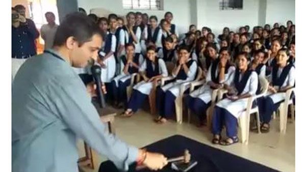 ప్రిన్సిపాల్ యమ స్ట్రిక్ట్.. విద్యార్థుల ఫోన్లను దంచి కొట్టారుగా..!