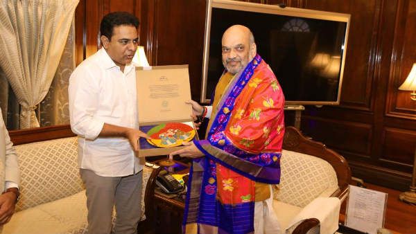 ఢిల్లీలో కేటీఆర్ ,అమిత్ షా, ఇతర మంత్రులతో భేటీ