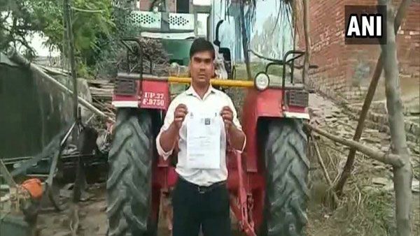 హెల్మెట్ పెట్టుకోలేదని ట్రాక్టర్ డ్రైవర్‌కు భారీ జరిమానా!