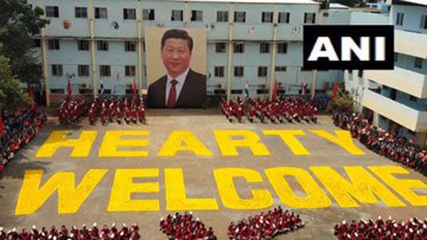 చైనా టు చెన్నై: కమ్యూనిస్టు దేశాధ్యక్షుడికి తమిళనాడు విద్యార్థుల వినూత్న స్వాగతం