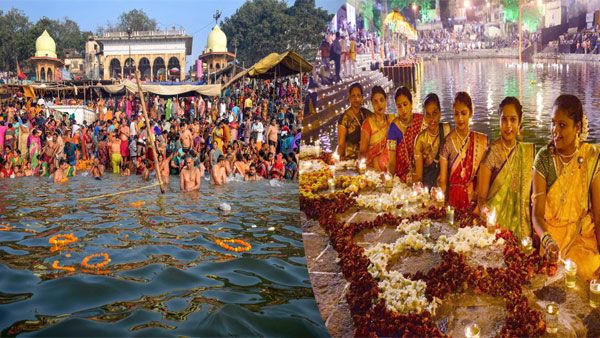 తొలి వేడుక: కార్తీక పౌర్ణమి సందర్భంగా అయోధ్యుకు లక్షల్లో చేరుకున్న భక్తులు