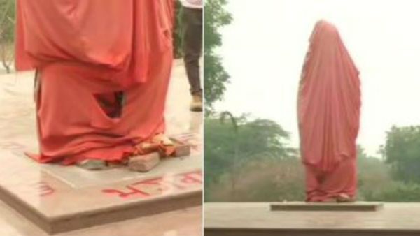 కలకలం: ఢిల్లీ జేఎన్‌యూలో వివేకానంద విగ్రహం ధ్వంసం, విద్వేషపూరిత రాతలు
