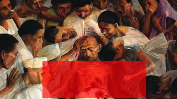 బడ్జెట్ డాక్యుమెంట్లపై గాంధీ హత్యగావించబడ్డ ఫోటో..ఎందుకిలా..?