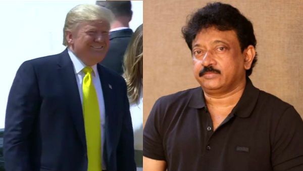 అమెరికా జెండాలతో ఆసక్తికరంగా ట్రంప్ పర్యటన... ఏకిపారేస్తున్న రామ్ గోపాల్ వర్మ