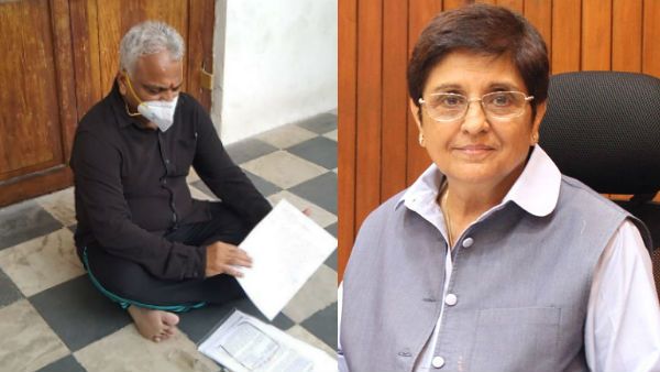 అంతా కిరణ్ బేడీనే చేస్తున్నారు!: అసెంబ్లీలో వైద్య మంత్రి నల్లచొక్కాతో ధర్నా