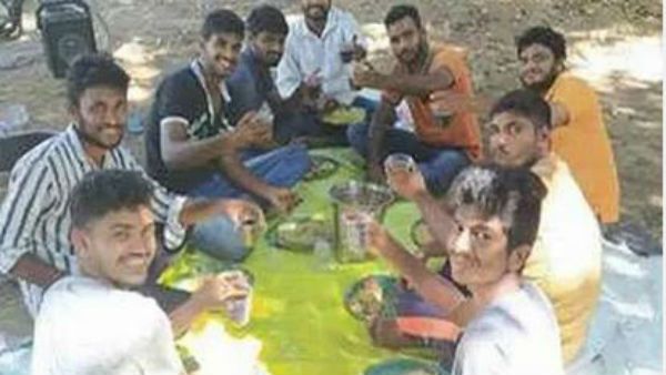 లాక్ డౌన్ ఆంక్షలను కాదని గ్రామ వాలంటీర్ల మందు పార్టీ..! జగనన్నా...? ఏందన్నా ఇది...?