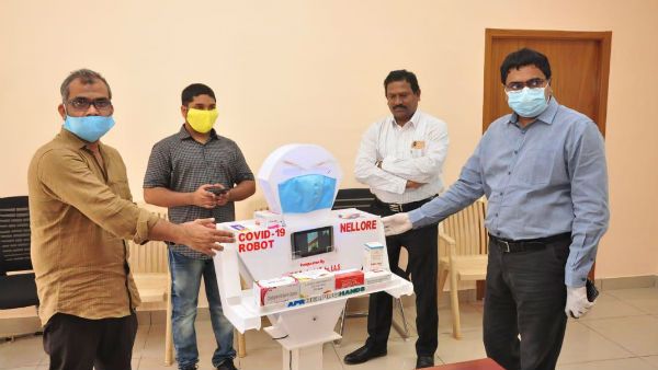 కరోనా రోగుల కోసం రోబో- నెల్లూరు వాసి ఆవిష్కరణ- ఏయే పనులు చేస్తుందో తెలుసా ?
