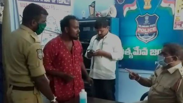 పోలీస్ స్టేషన్ లో యువకుడి వీరంగం .. ఎస్సైని, కానిస్టేబుల్ ని దుర్భాషలాడి రచ్చ