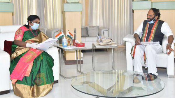 కరోనా: పూర్తిస్థాయిలో పరీక్షలు చేయడం లేదు, రైతు సమస్యలపై గవర్నర్‌తో ఉత్తమ్ బృందం డిస్కషన్..