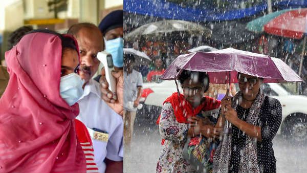 రెండు తెలుగు రాష్ట్రాల్లో విజృంభిస్తున్న కరోనా.!కుండపోతగా కురుస్తున్న వర్షాలే కారణమా.?