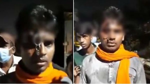 షాకింగ్ : హెల్మెట్ ధరించలేదని... యువకుడి నుదుటిపై తాళం చెవితో పొడిచిన పోలీస్...