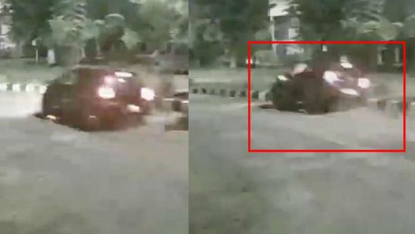 భూమి మీద నూకలు ఉండటం అంటే ఇదేనెమో., మూడు పల్టీలు కొట్టిన కారు, బెలూన్లు ఓపెన్ కావడంతో..