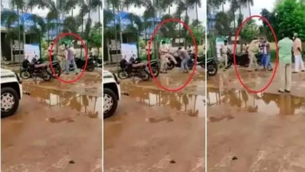 వామ్మో.. ఇదేమి రాజ్యం, ఇళ్ల పట్టా అడగడం కూడా తప్పేనా..? దళిత యువకుడిని తన్నిన సీఐ..(వీడియో)