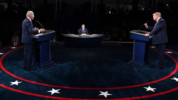 us election 2020: చివరి డిబేట్లో కీలక అంశాలపై డొనాల్డ్ ట్రంప్, జో బైడెన్