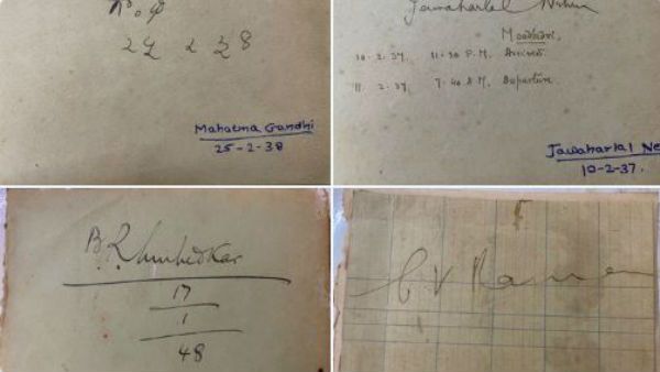 అమూల్యం: మహాత్మా గాంధీ, అంబేద్కర్, నెహ్రూ, సీవీ రామన్‌ల రియల్ సిగ్నేచర్లు చూశారా?