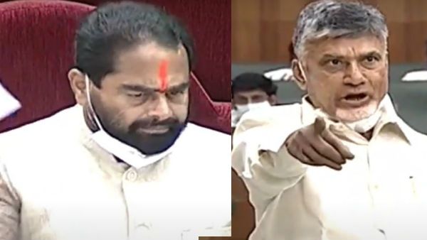 చంద్రబాబుపై స్పీకర్‌ తమ్మినేని ఆగ్రహం- ఉడత ఊపులు, పిల్లి శాపనార్దాలకు భయపడనంటూ..