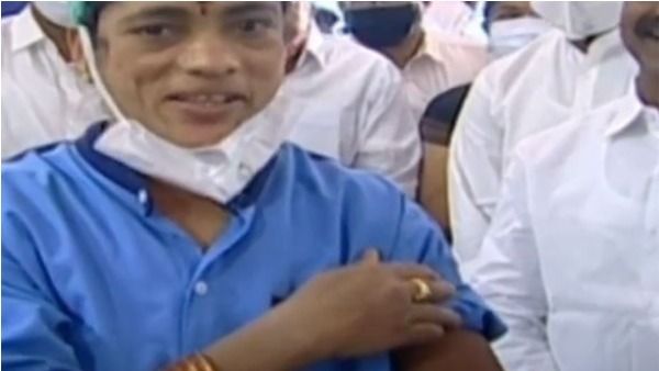 తొలి టీకా తీసుకుంది ఈమెనే.. గాంధీలో వ్యాక్సినేషన్, పాల్గొన్న కిషన్ రెడ్డి, ఈటల రాజేందర్