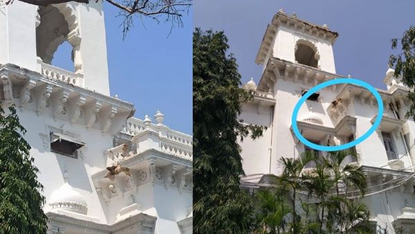 కూలిన అసెంబ్లీ పై కప్పు.. పరుగులు తీసిన జనం..