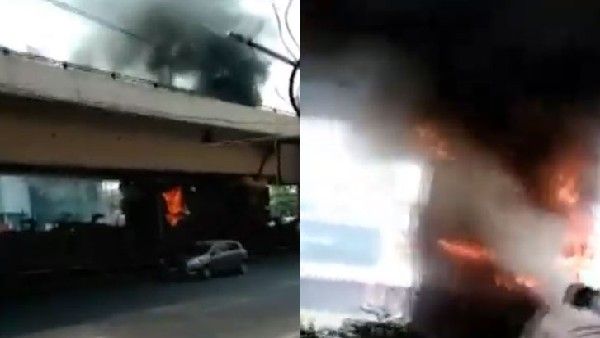 షాకింగ్: పంజాగుట్ట ఫ్లైఓవర్ వద్ద మళ్లీ మంటలు -వారంలో రెండో అగ్ని ప్రమాదం -జనం పరేషాన్