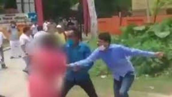 Viral video: యూపీ పంచాయతీ ఎన్నికల్లో హింస: మహిళ అభ్యర్థిని వివస్త్రను చేసే ప్రయత్నం