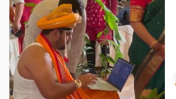 Viral Video: వామ్మో..పెళ్లి మండపంలో ల్యాప్‌టాప్ పట్టుకొని వరుడు వర్క్, పెళ్లి కూతురు రియాక్షన్ చూస్తే!