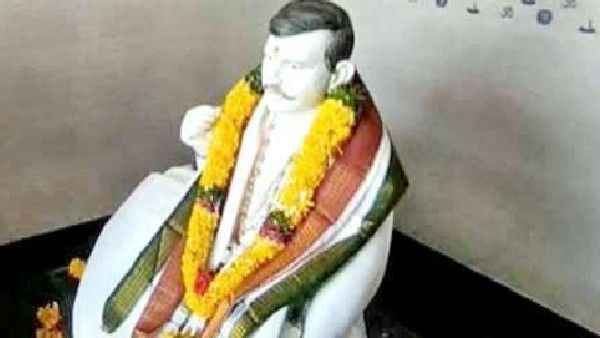 పతీ సేవలో సతీ: భర్త విగ్రహాం, రోజూ పూజలు, వీకెండ్‌లో అన్నదానం..