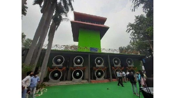 smog tower: దేశంలోనే తొలిసారిగా ఢిల్లీలో స్మాగ్ టవర్ -కాలుష్యంపై పోరులో కేజ్రీవాల్ -ప్రత్యేకతలివే