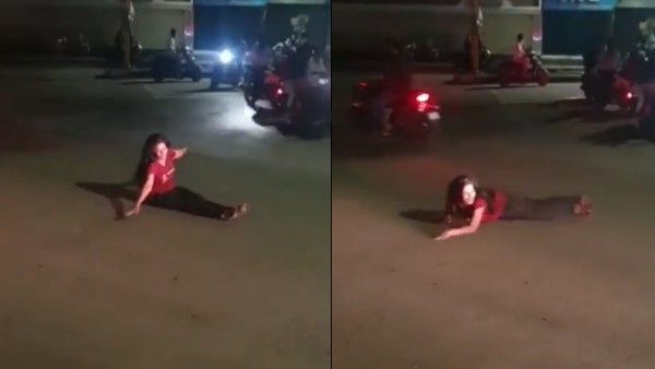 కిలేడీ హంగామా, మందేసి నడిరోడ్డుపై రచ్చ రచ్చ, ఎక్కడంటే (వీడియో)