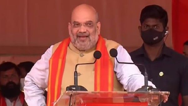 మజ్లిస్ కు బీజేపీ భయపడదు-2024 లో అధికారం ఖాయం : ఈటలను గెలపించాలి-అమిత్ షా పిలుపు..!!