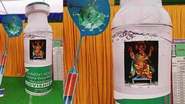 వ్యాక్సిన్ గణేశ : కరోనా సమయంలో వ్యాక్సిన్ పై అవగాహనం కోసం .. ఎక్కడెక్కడ అంటే !!